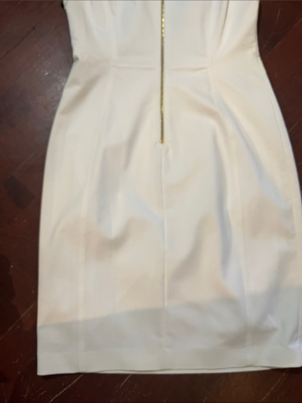 Calvin Klein White Sleeveless Midi Sheath Dress - Picture 9 of 13